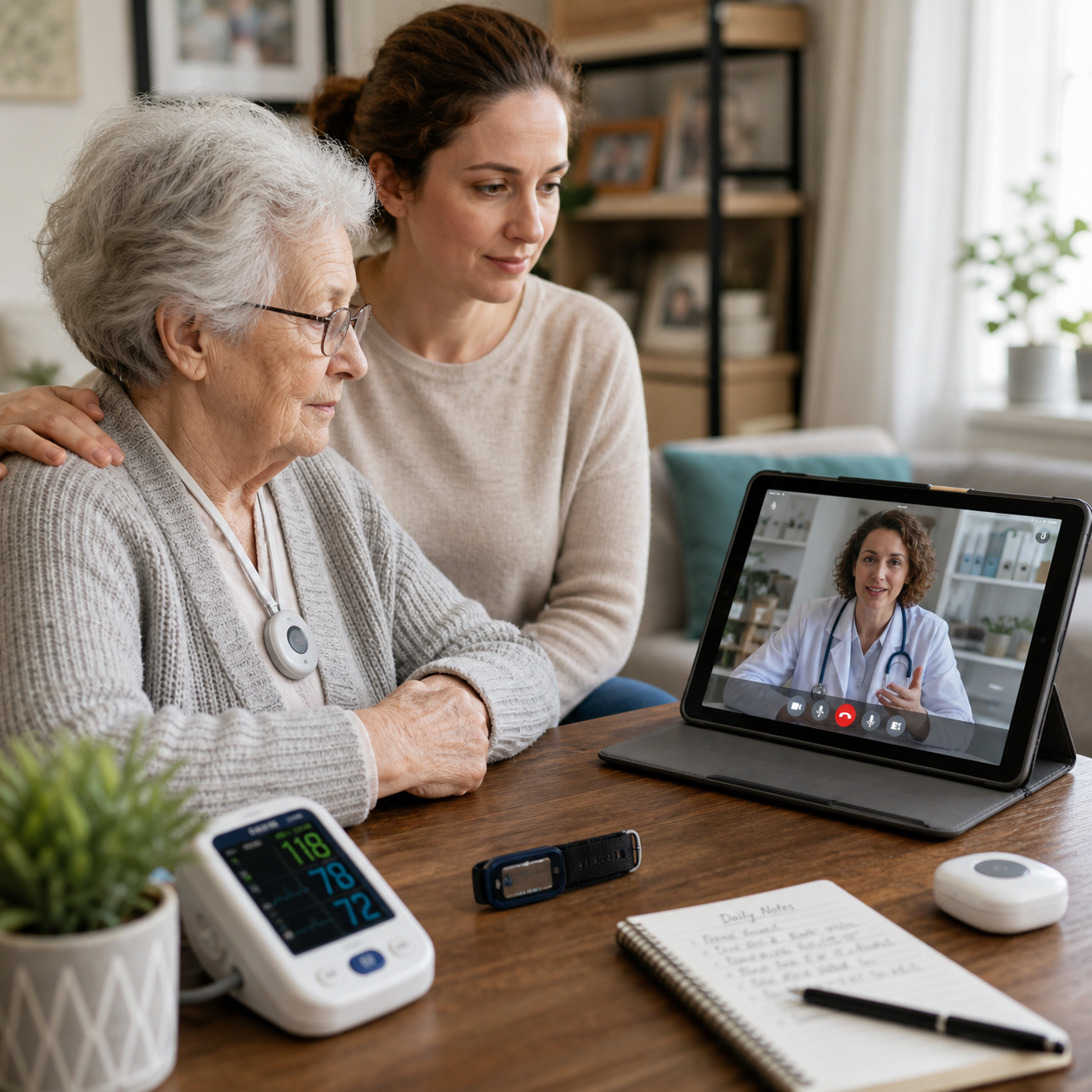 Telemedicine and Remote Health Monitoring for Older Adults With Dementia